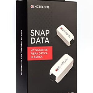 ACTELSER Kit Single Snap Data de Fibra Optica Plastica(30 Metros)