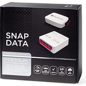 ACTESLER Kit Premium Snap Data de Fibra Optica Plástica (100 Metros)