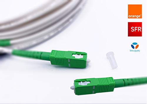 1649558624 126 Elfcam Fibra optica Cable SCAPC a SCAPC monomodo simplex 9125%C2%B5m