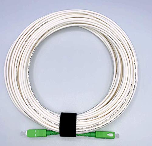 Elfcam Fibra óptica Cable SC/APC a SC/APC monomodo simplex 9/125µm LSZH, Blanco/Verde (10M) 8 1649558625 668 Elfcam Fibra optica Cable SCAPC a SCAPC monomodo simplex 9125%C2%B5m