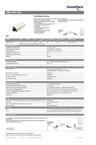 1649599181 896 Homefibre OMC 1001 GIG Convertidor de medios Gigabit para