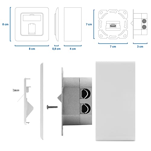 1649603367 243 deleyCON 1x CAT 6a Universal Socket de Red