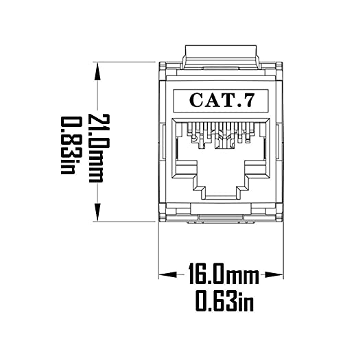 1649634728 927 5 Pcs Cat7 Keystone Jack Cat 7 RJ45 modulo FTP