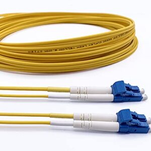 Elfcam® - Cable de fibra óptica LC/UPC a LC/UPC, OS2 Monomodo Duplex 9/125um (1M)