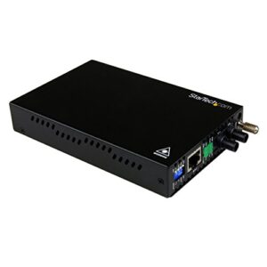 StarTech.com ET90110ST2 - Conversor de Medios Ethernet 10/100 Mbps a Fibra multimodo, Negro