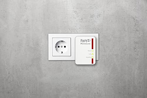 AVM Fritz!Powerline 510E Set International - Adaptador/Extensor de Red por línea Eléctrica, PLC, Compatible IEEE P1901, 500 Mbps, 1 Puerto LAN Fast Ethernet, Blanco 11 1649691948 505 AVM FritzPowerline 510E Set International AdaptadorExtensor de Red por