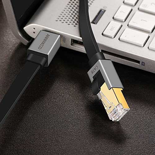 ANNNWZZD Cable Ethernet Cat 8 Cable 1m LAN Plano, Parche de Alta Velocidad de 40 Gbps, 2000 MHz RJ45 (1M) 13 1649699812 797 ANNNWZZD Cable Ethernet Cat 8 Cable 1m LAN Plano Parche
