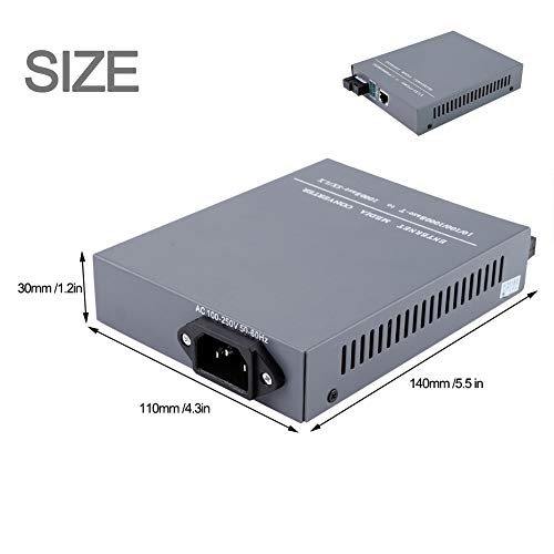 1649709109 268 2PCS Gigabit Fibre Media Converter 10100 1000M Transceptor optico