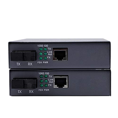 1649709110 13 2PCS Gigabit Fibre Media Converter 10100 1000M Transceptor optico