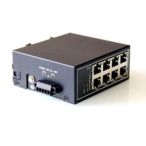 WIWAV WDH-8GT-DC 10/100/1000Mbps Switches Ethernet industriales Gigabit de 8 Puertos no administrados con riel DIN/Montaje en Pared (Certificación UL, sin Ventilador, -30°C ~ 75°C) 11 1649767455 652 WIWAV WDH 8GT DC 101001000Mbps Switches Ethernet industriales Gigabit de 8 Puertos