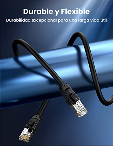UGREEN Cable Ethernet Cat 8, Cable de Red LAN 40Gbps con Conector RJ45 (2000MHz, Cable SFTP) Compatible con PS5, Xbox X/S, PC, TV Box, Router, PS4, Servidor NAS, Cat 6, Cat 5e, Cat 5 (1M) 14 1649788552 226 UGREEN Cable Ethernet Cat 8 Cable de Red LAN 40Gbps