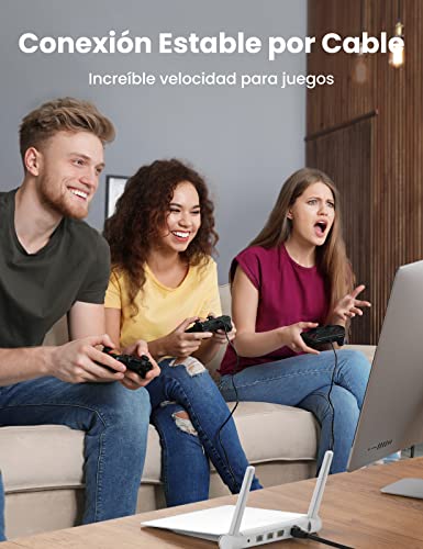 UGREEN Cable Ethernet Cat 8, Cable de Red LAN 40Gbps con Conector RJ45 (2000MHz, Cable SFTP) Compatible con PS5, Xbox X/S, PC, TV Box, Router, PS4, Servidor NAS, Cat 6, Cat 5e, Cat 5 (1M) 15 1649788552 567 UGREEN Cable Ethernet Cat 8 Cable de Red LAN 40Gbps