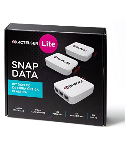 1650331875 566 ACTELSER Kit Duplex Lite de Fibra Optica Plastica Snap Data