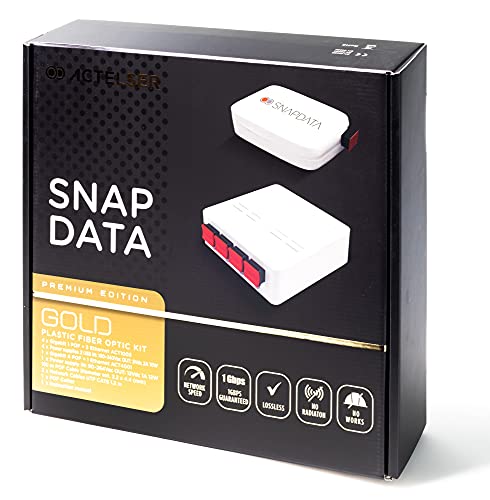 ACTELSER Kit Gold Snap Data de Fibra Optica Plastica 120