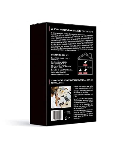 1649449993 68 ACTELSER Kit Single Snap Data de Fibra Optica Plastica30 Metros