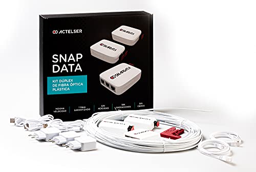 1649460703 85 ACTELSER Kit Duplex de Fibra Optica Plastica Snap Data 50