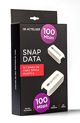 1649468495 890 ACTELSER Kit Single 100 Mbps de Fibra Optica Plastica Snap