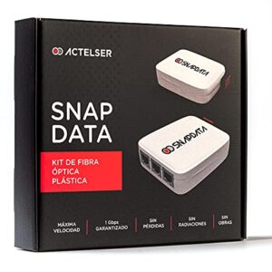 ACTELSER Kit Básico de Fibra Óptica Plástica Snap Data (20 Metros)