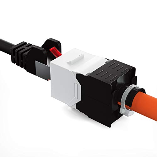1649567031 280 deleyCON 4x CAT6a Jack Keystone Modulo RJ45 Conector RJ45