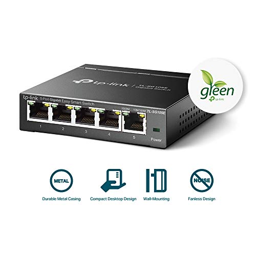 1649595320 62 TP Link TL SG105E Unmanaged PRO Switch 5 Puertos Gigabit Inteligente Plug