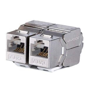 5 Pcs Cat7 Keystone Jack, Cat 7 RJ45 módulo FTP de aleaciones de Zinc sin Herramientas para la protección contra adaptadores de Enchufe de gradientes multiplex modules