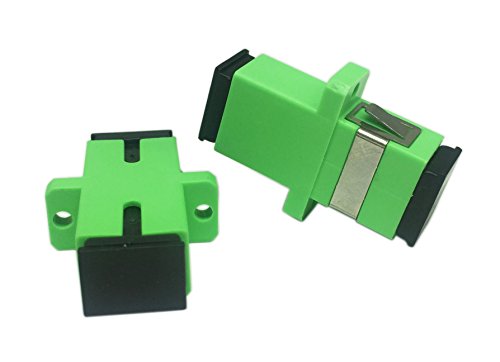 cerrxian SC monomodo Hembra de Adaptador de Cable de Fibra óptica SC a SC Hembra acoplador APC Simplex Solo Modo de Fibra óptica Adaptador de Conector con Panel de Pantalla Plana (5 Unidades) 10 1649647912 199 cerrxian SC monomodo Hembra de Adaptador de Cable de Fibra