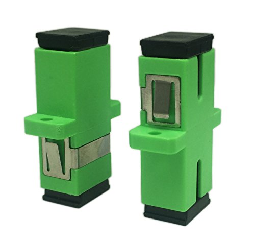 cerrxian SC monomodo Hembra de Adaptador de Cable de Fibra óptica SC a SC Hembra acoplador APC Simplex Solo Modo de Fibra óptica Adaptador de Conector con Panel de Pantalla Plana (5 Unidades) 11 1649647912 892 cerrxian SC monomodo Hembra de Adaptador de Cable de Fibra