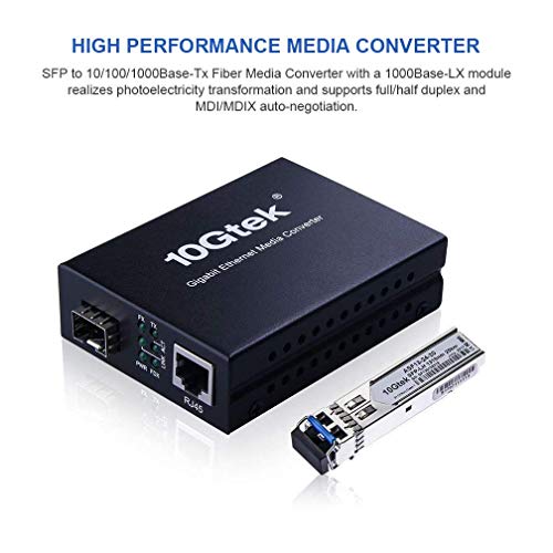 Convertidor de Medios Gigabit Ethernet con 1Gb Monomodo LC SFP, 10/100/1000M RJ45 a 1000Base-LX, hasta 20km, European Power Adapter 9 1649651599 16 Convertidor de Medios Gigabit Ethernet con 1Gb Monomodo LC SFP