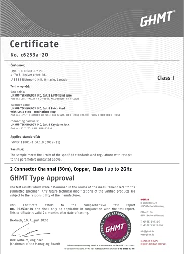 1649675836 228 LINKUP GHMT DSX8000 Certificado Cable de Conexion Ethernet