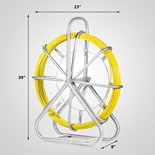 VEVOR Cable de Fibra de Vidrio 6 mm x 130 m, Rodillo de Conducto de Cinta 6 mm x 130 m, Cable de Alambre de Fibra de Vidrio, Continuo Funcionamiento de Alambre de Tracción, para Electricidad 12 1649688232 399 VEVOR Cable de Fibra de Vidrio 6 mm x 130