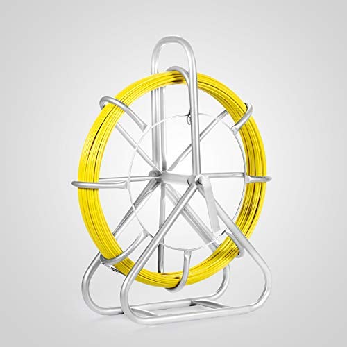 VEVOR Cable de Fibra de Vidrio 6 mm x 130 m, Rodillo de Conducto de Cinta 6 mm x 130 m, Cable de Alambre de Fibra de Vidrio, Continuo Funcionamiento de Alambre de Tracción, para Electricidad 18 1649688233 969 VEVOR Cable de Fibra de Vidrio 6 mm x 130