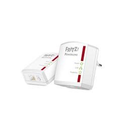 AVM Fritz!Powerline 510E Set International - Adaptador/Extensor de Red por línea Eléctrica, PLC, Compatible IEEE P1901, 500 Mbps, 1 Puerto LAN Fast Ethernet, Blanco