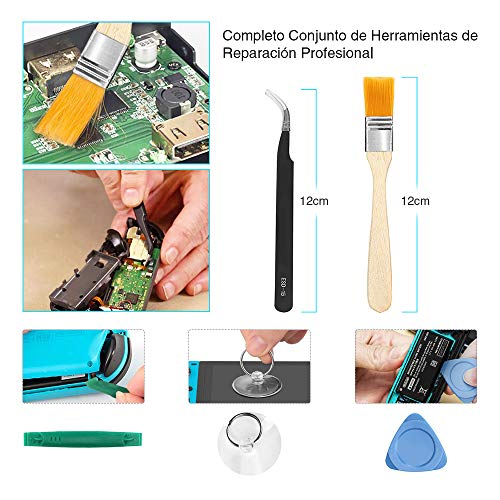 6amLifestyle 2 Recambios de Joystick Analógico 3D para Joycons Nintendo Switch Joysticks Compatibles con JoyCon Derecho e Izquierdo con Herramientas de Reparación Profesional (25 Piezas) 15 1649721007 804 6amLifestyle 2 Recambios de Joystick Analogico 3D para Joycons Nintendo