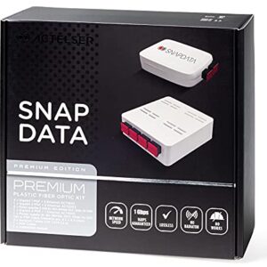 ACTELSER Kit Premium De Fibra Óptica Plástica Snap Data.(100 Metros)