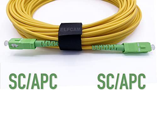Elfcam Fibra óptica cable SC/APC a SC/APC monomodo simplex 9/125, Compatible con Orange, Movistar, Vodafone y Jazztel 13 1649771133 16 Elfcam Fibra optica cable SCAPC a SCAPC monomodo simplex 9125
