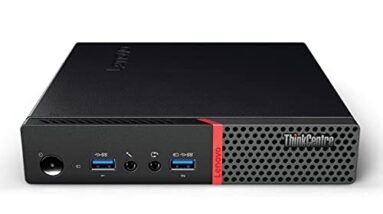 Lenovo ThinkCentre M900 Tiny Mini PC | Intel Core i7-6700T 2.8 Ghz | RAM 8 GB | SSD 240 GB | Display Port | Wifi | Windows 10 Pro (Reacondicionado)