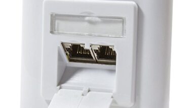 odedo® Cat 6 A 10 Gigabit 500 MHz Universal de Red Enchufe Empotrado 2 x RJ 45 apantallamiento para 10 Gigabit Señal Blanco RAL9003, AWG 22 23 24 26 odedo® Cat 6 A 10 Gigabit 500 MHz Universal de Red Enchufe Empotrado 2 x RJ 45 apantallamiento para 10 Gigabit Señal Blanco RAL9003, AWG 22 23 24