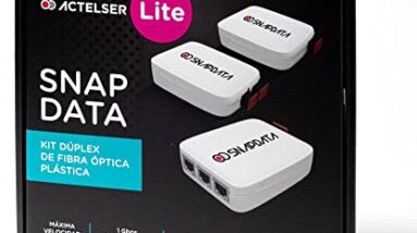ACTELSER Kit Dúplex Lite de Fibra Óptica Plástica Snap Data (70 Metros) 16 ACTELSER Kit Dúplex Lite de Fibra Óptica Plástica Snap Data (70 Metros)