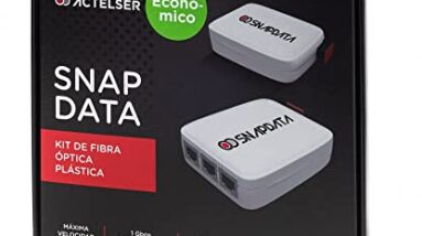 ACTELSER Kit Básico economico de Fibra Óptica Plástica Snap Data (50 Metros) 10 ACTELSER Kit Básico economico de Fibra Óptica Plástica Snap Data (50 Metros)