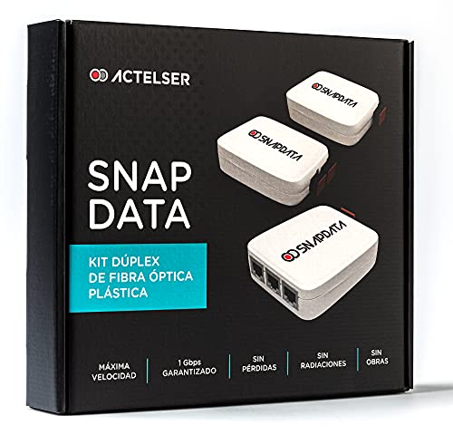 ACTELSER Kit Duplex de Fibra Optica Plastica Snap Data 50