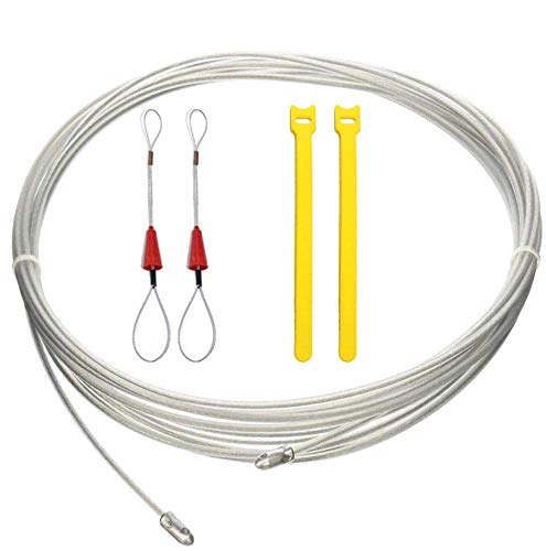 RUNCCI YUN 20 m Kit Guia Pasacables Herramienta de Ayuda para