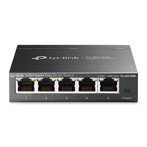TP Link TL SG105E Unmanaged PRO Switch 5 Puertos Gigabit Inteligente Plug