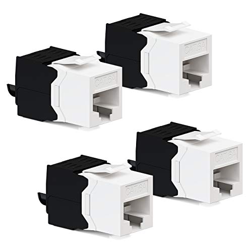 deleyCON 4x CAT6a Jack Keystone Modulo RJ45 Conector RJ45